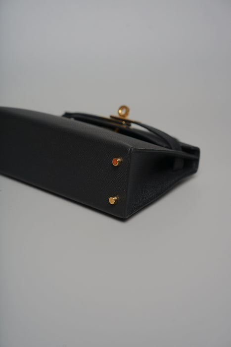 Hermes Kelly 20 Epsom in Noir Ghw (Brand New)