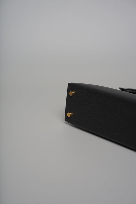 Hermes Kelly 20 Epsom in Noir Ghw (Brand New)