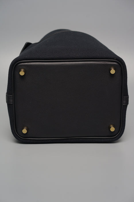 Hermes Cargo Picotin 18 in Black Ghw