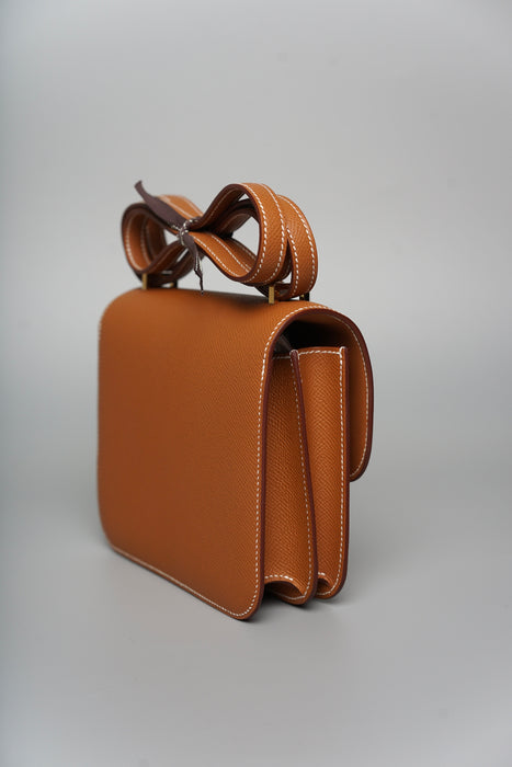 Hermes Constance 18 in Gold Epsom Ghw (Brand New)