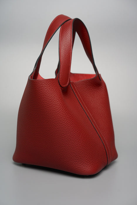 Hermes Picotin 18 in Rouge H Phw (Brand New)