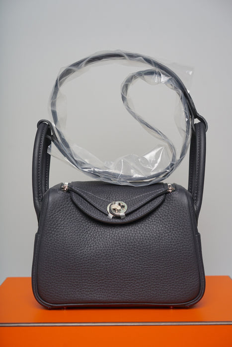 Hermes Mini Lindy II in Caban Phw (Brand New)
