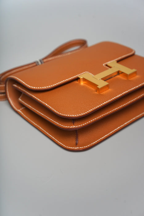 Hermes Constance 18 in Gold Epsom Ghw (Brand New)