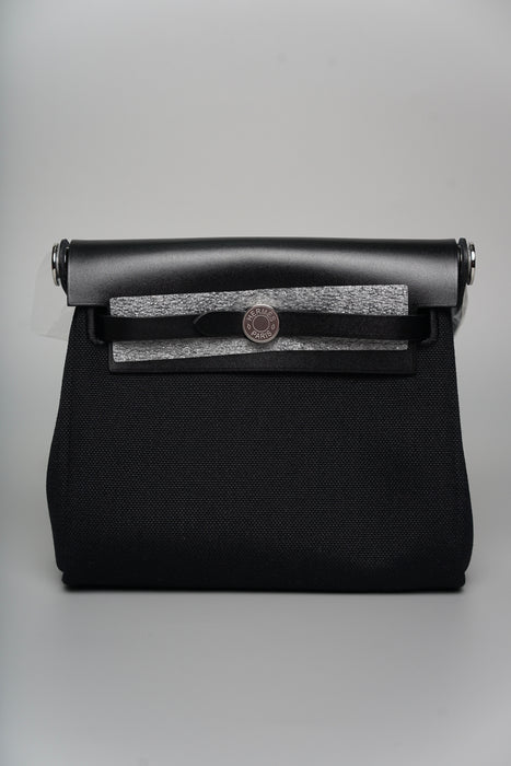 Hermes Mini Herbag in Noir Phw (Brand New)