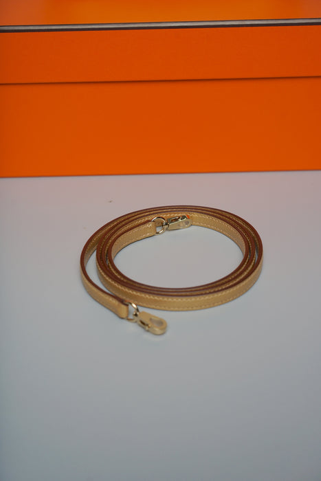Hermes Mini Bolide in Dore Chevre Permabrass (Brand New)