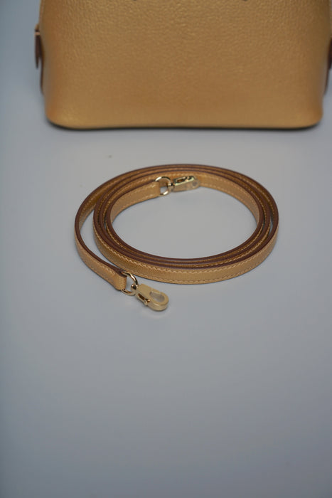 Hermes Mini Bolide in Dore Chevre Permabrass (Brand New)