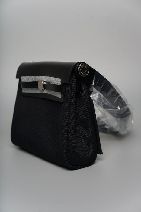 Hermes Mini Herbag in Noir Phw (Brand New)