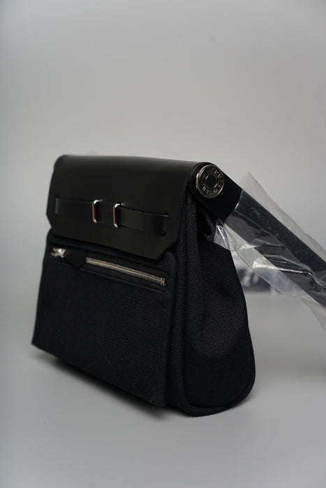 Hermes Mini Herbag in Noir Phw (Brand New)