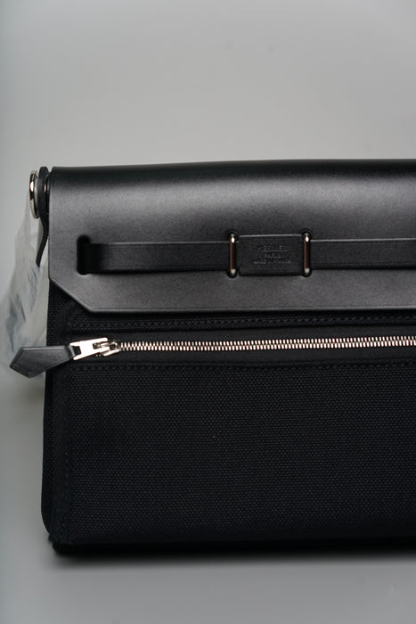 Hermes Mini Herbag in Noir Phw (Brand New)