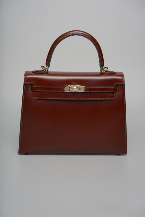 Hermes Kelly 25 in Terre Box Permabrass (Brand New)