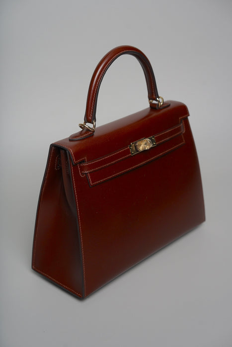 Hermes Kelly 25 in Terre Box Permabrass (Brand New)