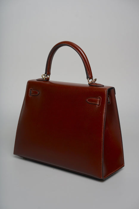 Hermes Kelly 25 in Terre Box Permabrass (Brand New)