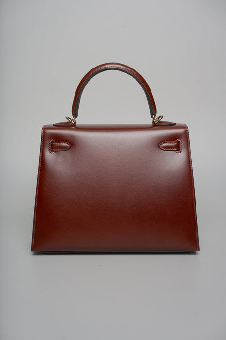 Hermes Kelly 25 in Terre Box Permabrass (Brand New)