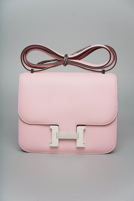 Hermes Constance 18 in Rose Sakura Brushed Phw (Brand New)
