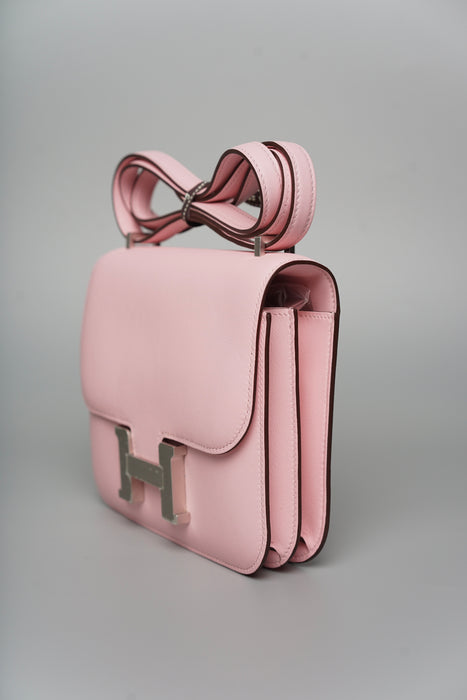 Hermes Constance 18 in Rose Sakura Brushed Phw (Brand New)