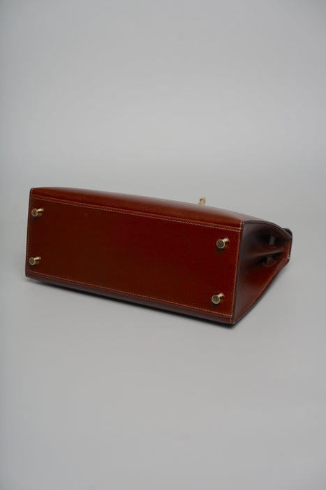 Hermes Kelly 25 in Terre Box Permabrass (Brand New)