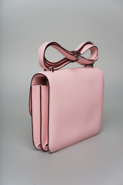 Hermes Constance 18 in Rose Sakura Brushed Phw (Brand New)