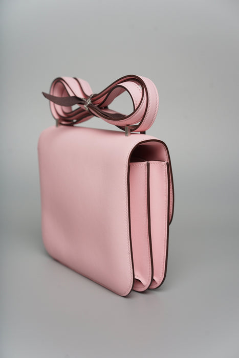 Hermes Constance 18 in Rose Sakura Brushed Phw (Brand New)
