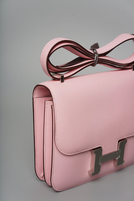 Hermes Constance 18 in Rose Sakura Brushed Phw (Brand New)