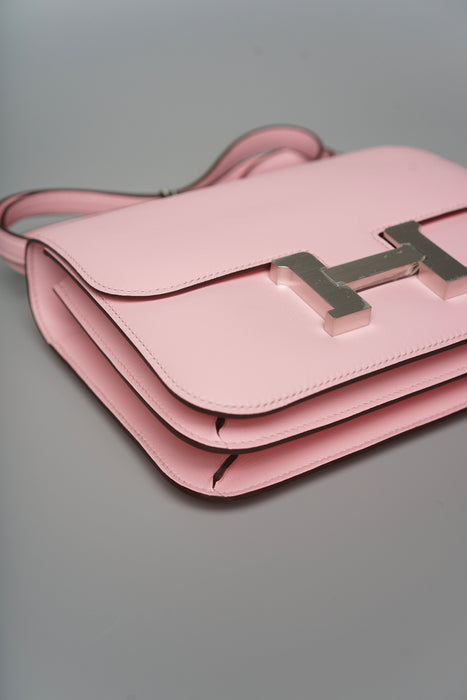 Hermes Constance 18 in Rose Sakura Brushed Phw (Brand New)