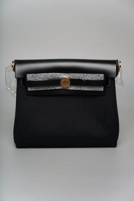 Hermes Mini Herbag in Noir Ghw (Brand New)