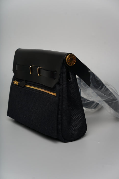 Hermes Mini Herbag in Noir Ghw (Brand New)