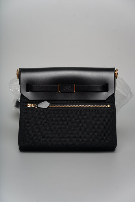 Hermes Mini Herbag in Noir Ghw (Brand New)