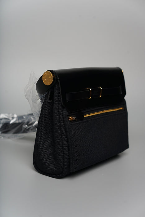 Hermes Mini Herbag in Noir Ghw (Brand New)