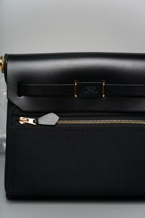Hermes Mini Herbag in Noir Ghw (Brand New)