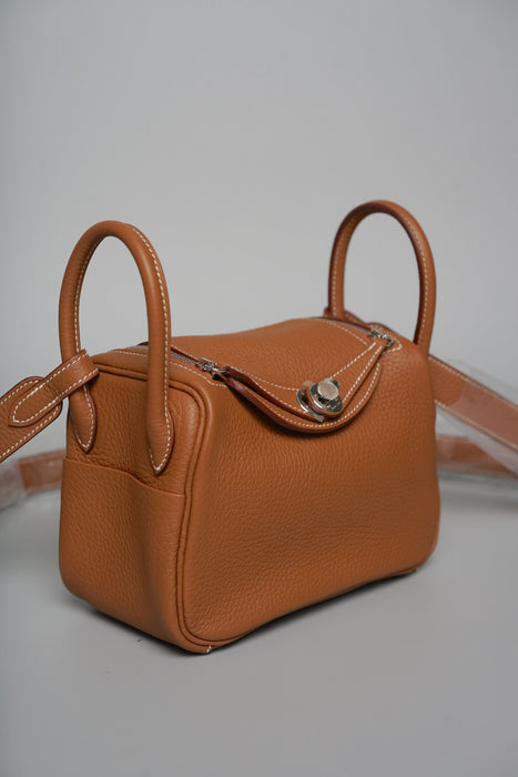 Hermes Mini Lindy II in Gold Phw (Brand New)