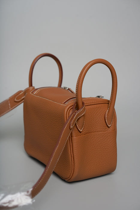 Hermes Mini Lindy II in Gold Phw (Brand New)