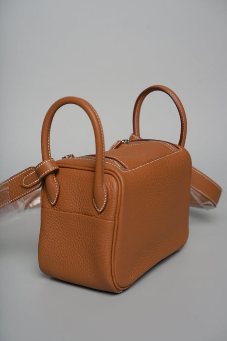 Hermes Mini Lindy II in Gold Phw (Brand New)
