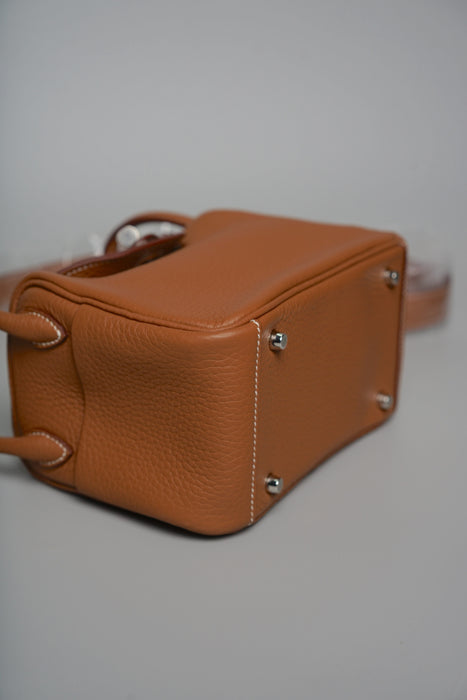 Hermes Mini Lindy II in Gold Phw (Brand New)