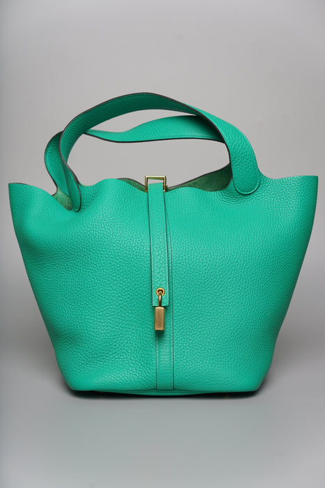 Hermes Picotin 22 in Menthe Ghw