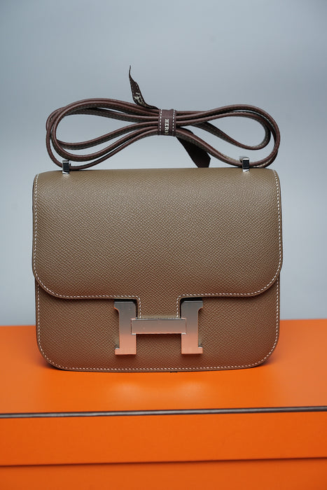 Hermes Constance 18 in Etoupe Phw (Brand New)