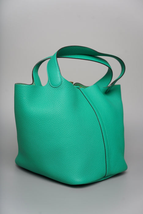 Hermes Picotin 22 in Menthe Ghw