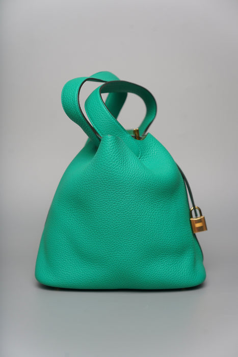 Hermes Picotin 22 in Menthe Ghw