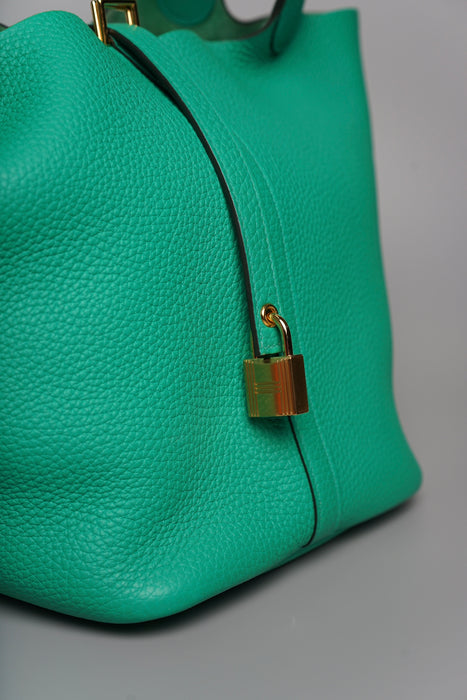 Hermes Picotin 22 in Menthe Ghw