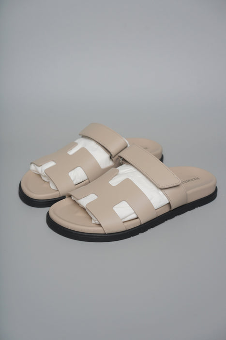 Hermes Chypre Sandals in Beige Size 39 (Brand New)