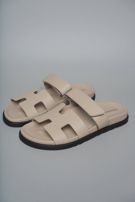 Hermes Chypre Sandals in Beige Size 39 (Brand New)