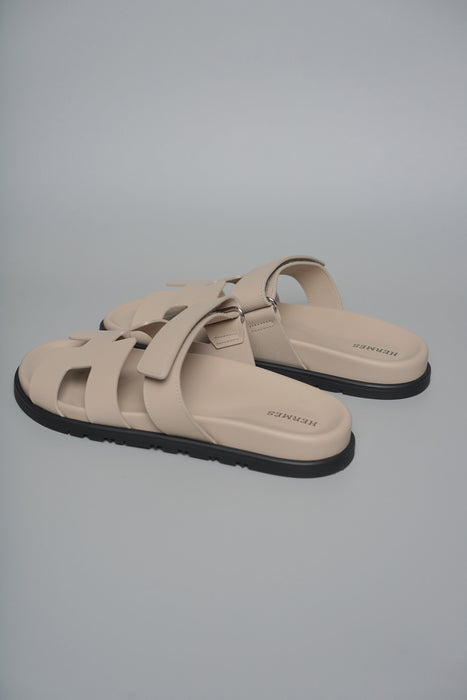 Hermes Chypre Sandals in Beige Size 39 (Brand New)
