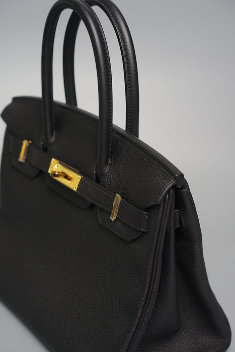 Hermes Birkin 30 in Black Togo Ghw