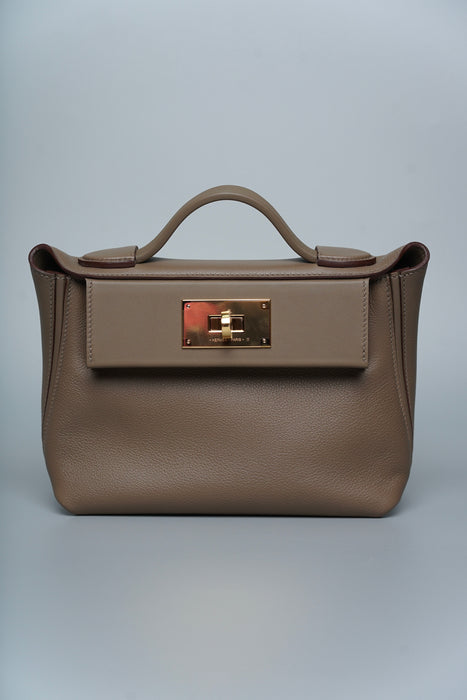 Hermes 2424-21 in Etoupe Ghw (Brand New)