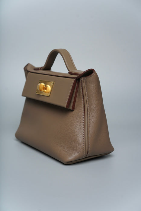 Hermes 2424-21 in Etoupe Ghw (Brand New)