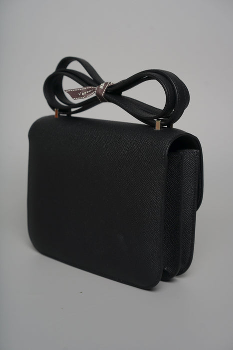 Hermes Constance 18 in Noir Epsom Phw (Brand New)