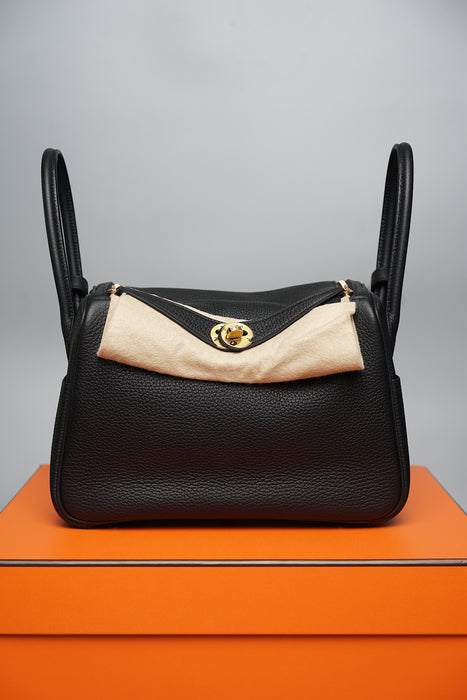 Hermes Lindy 26 in Noir Ghw (Brand New)