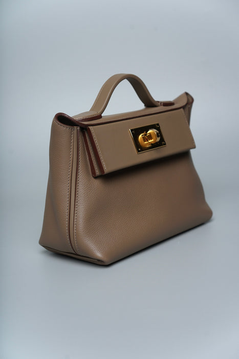 Hermes 2424-21 in Etoupe Ghw (Brand New)