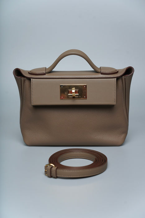 Hermes 2424-21 in Etoupe Ghw (Brand New)