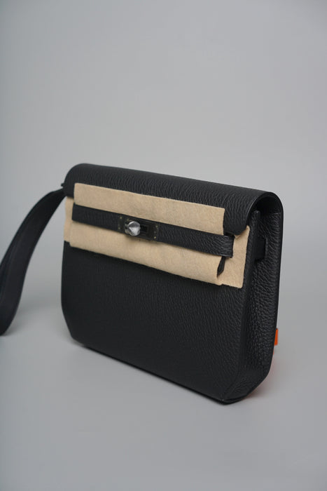 Hermes Kelly Depeches in Noir Monochrome (Brand New)