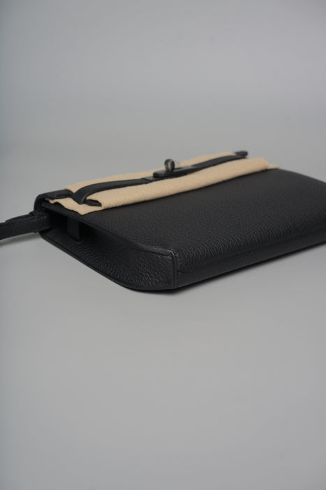 Hermes Kelly Depeches in Noir Monochrome (Brand New)